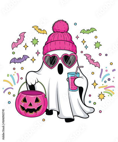 Ghost Serving Sweet Spooky Style