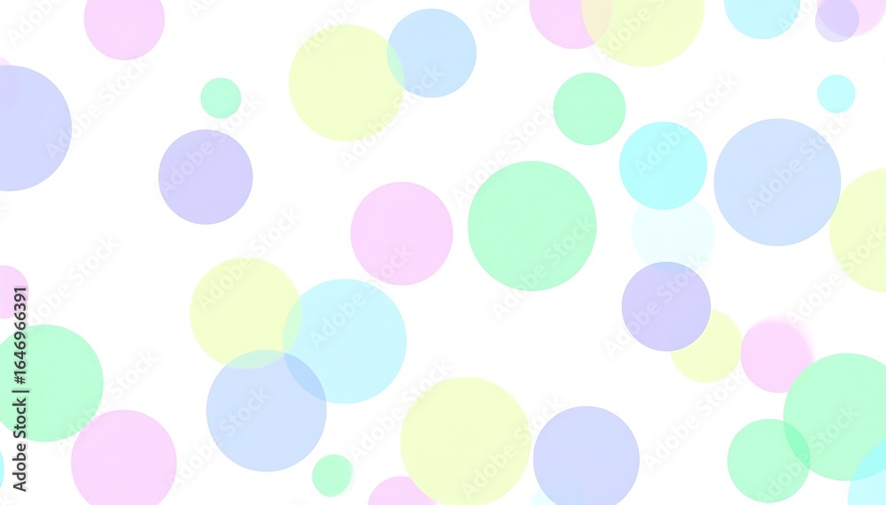 Pastel colored circles on white background Pastel colored circles on white background