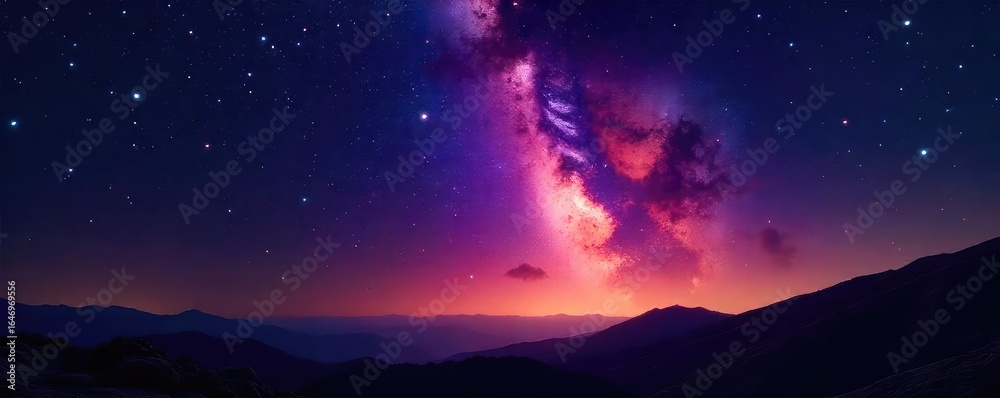 Fototapeta premium Breathtaking Night Sky Multiple Shooting Stars Streaking Across Dark Expanse