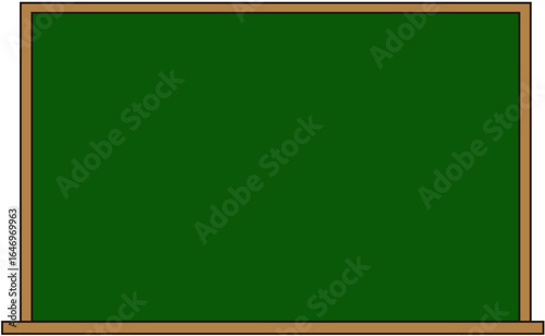 green blackboard with chalk