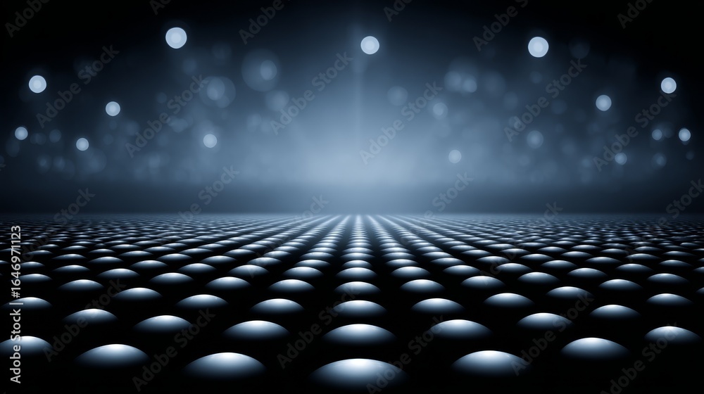 Naklejka premium Glowing Spheres on Abstract Background A Visual Art Piece Demonstrating the Beauty of Light.