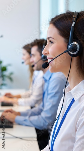 Support team collaborates in a bright office while assisting customers with care