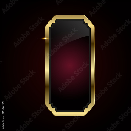 A Golden badges and labels Premium Vector button, banner, web bar, vector design. A Luxury gold button for element illustration design for web UI-UX