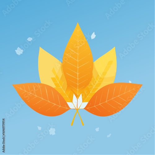 autumn leaves vector illustration