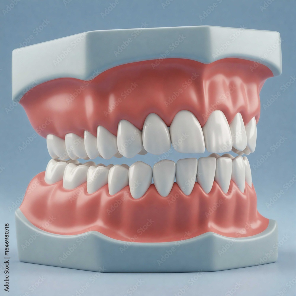 Obraz premium 구강 모형 이빨