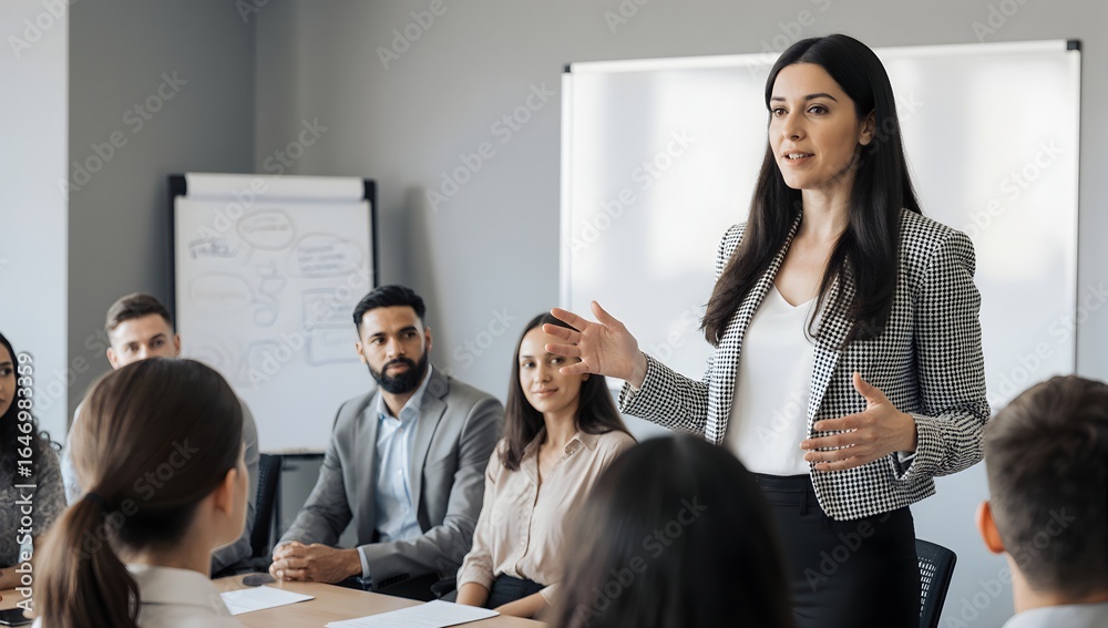 © ai - Experienced mentor guiding a group in a training session