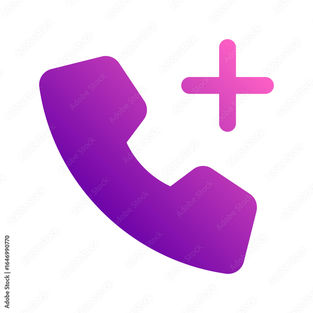 Obraz premium emergency call gradient icon