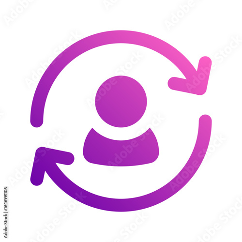 retention gradient icon