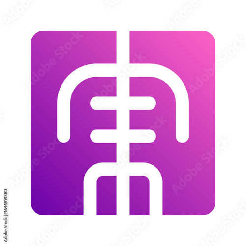 x ray gradient icon