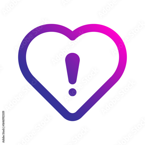 heart disease gradient icon