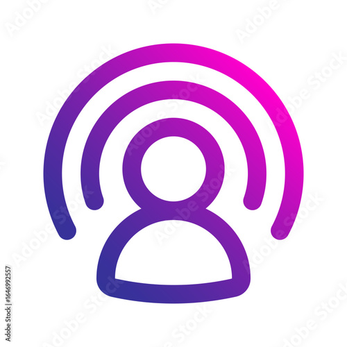 influencer gradient icon
