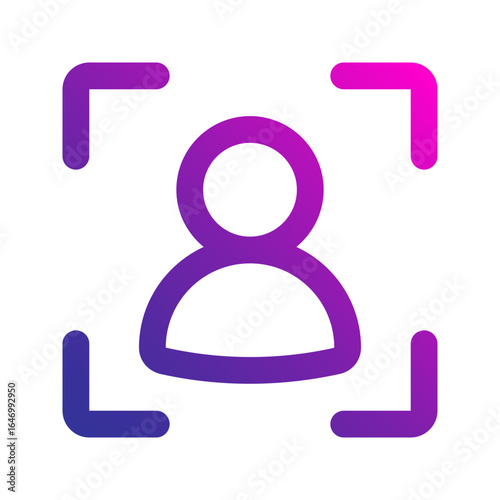target audience gradient icon