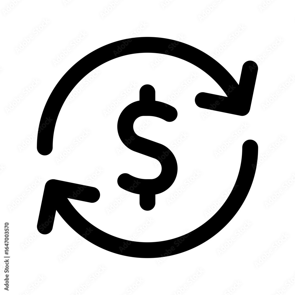 cash flow line icon cash flow line icon