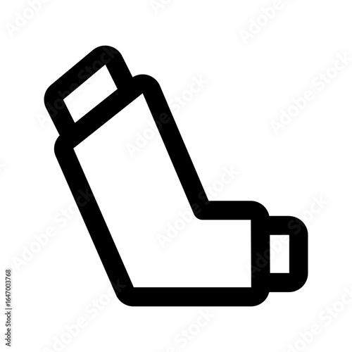 inhaler line icon