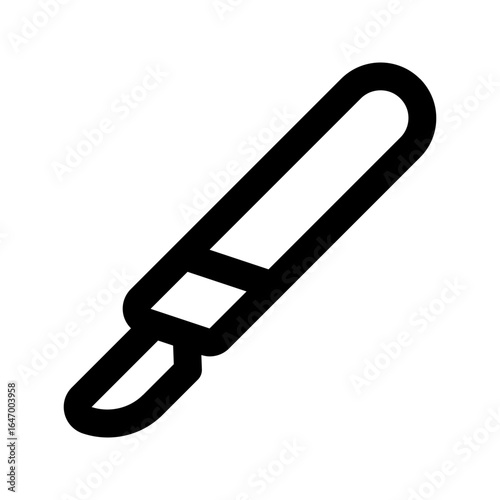 scalpel line icon