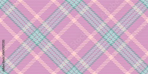 Tiny textile vector plaid, checkered background check fabric. Winter texture pattern seamless tartan in light and pink colors.