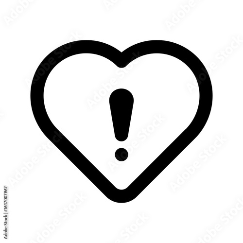 heart disease line icon