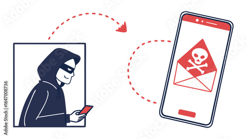 Beware of phishing scams and malware attacks on your mobile device stay safe from cyber threats online always