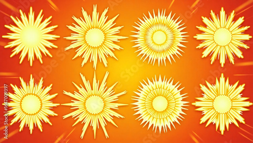 sun vector illustration