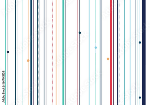 Abstract vertical stripes with subtle scattered dots in a harmonious color palette