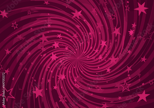 Abstract swirling background with magenta stars and galactic spiral effect a captivating visual for celebrations