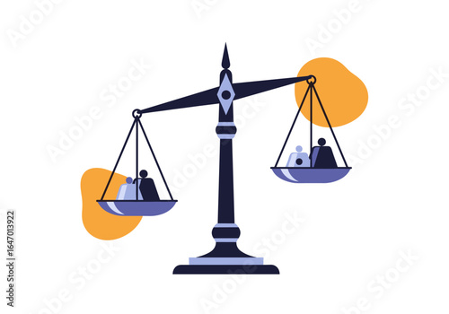Understanding the balance of power and justice in modern society represented by scales