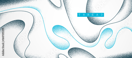 Antistress concept vector abstract background, thin curvy lines and textures minimal abstraction, flowing linear minimalist art, flowing wavy fluid backdrop.
