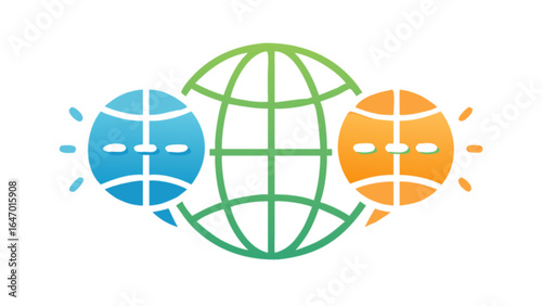 Global communication network international business worldwide connection and translation concept 100