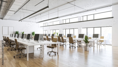 Wallpaper Mural Three dimensional design of modern office Torontodigital.ca