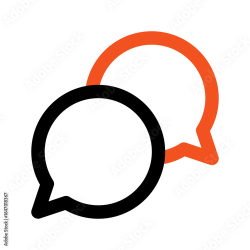 consult outline color icon