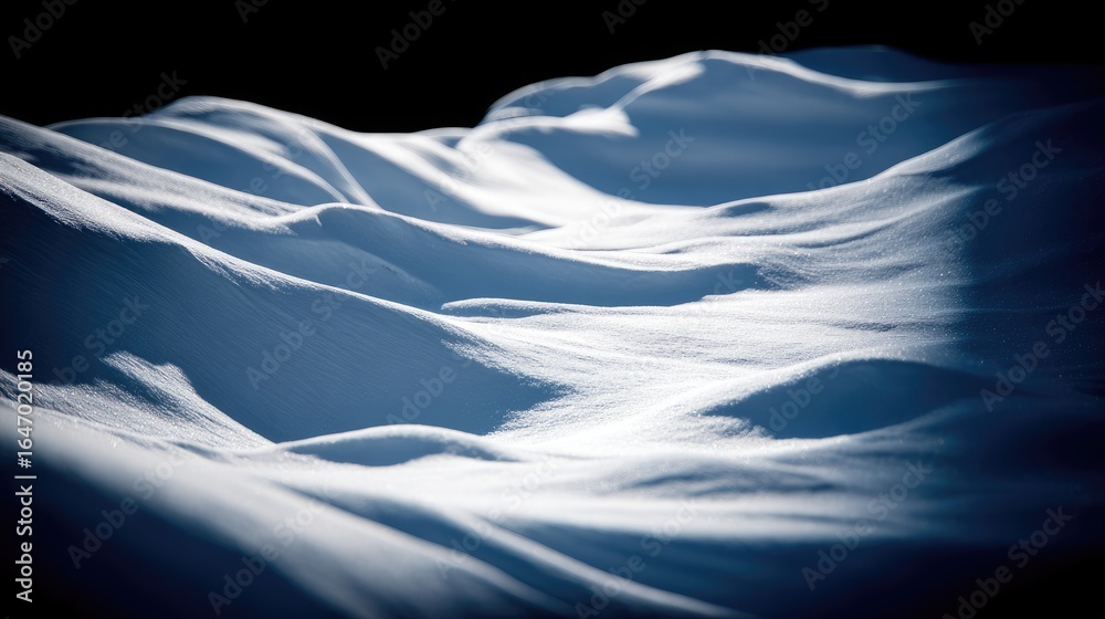 Obraz premium Snow-covered hills, soft light