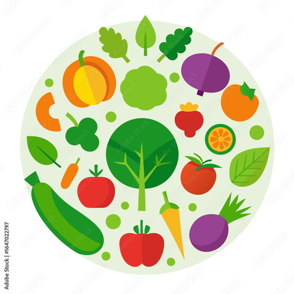 Fototapeta premium fruits and vegetables