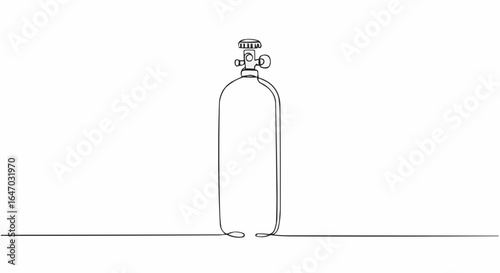 An illustration of an oxygen tank, perfect for medical and industrial uses.