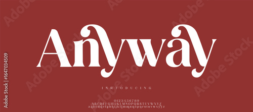 AnywAY creative modern stylish calligraphy letter logo design