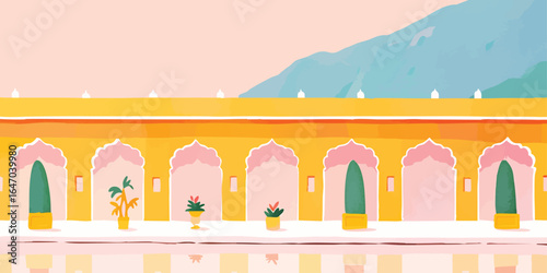 A vibrantly colorful illust...