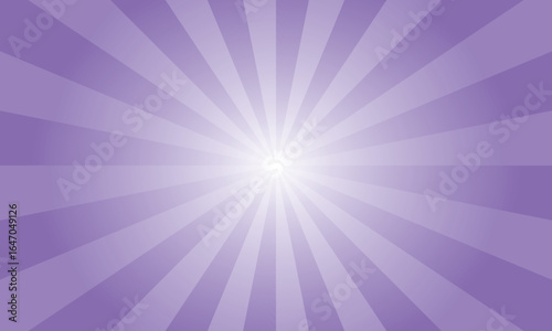 Purple Blue Violet Sunburst Background. Abstract Violet Color Rays Texture Background. Sunburst Background with Rays. Vector Illustration.