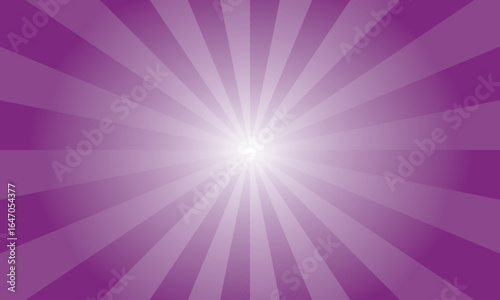 Purple Violet Sunburst Background. Abstract Violet Color Rays Texture Background. Sunburst Background with Rays. Vector Illustration.