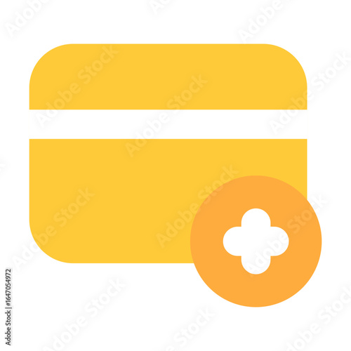 Add Credit Card Mobile App Icon