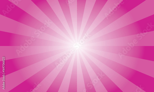 Violet Red Sunburst Background. Abstract Violet Color Rays Texture Background. Sunburst Background with Rays. Vector Illustration.