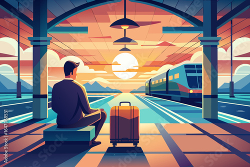 Waiting at the Train Station