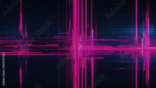 Abstract Digital Waveform