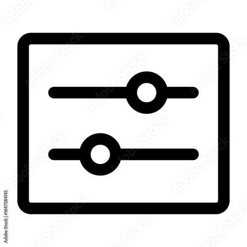 Adjustment Icon Slider Controls