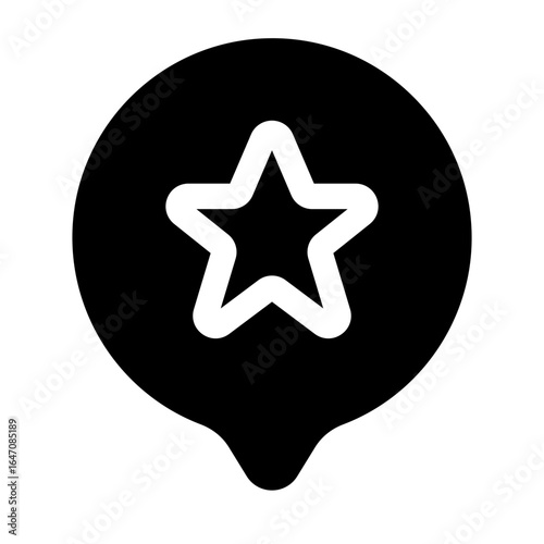 Star Icon Speech Bubble