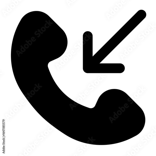 Missed Call Icon Downward Arrow
