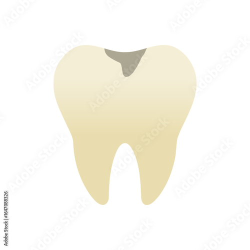 Tooth decay dental icon vector design