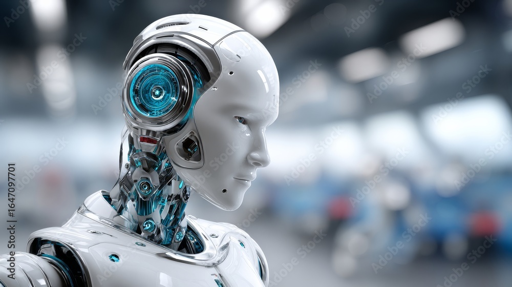 Fototapeta premium Enhancing human-robot collaboration in industrial zones a comprehensive guide to optimizing manufacturing environments