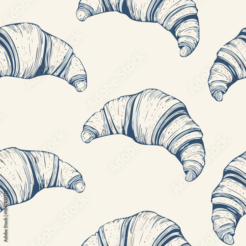 Breads Hand Draw Sketch Pattern Background