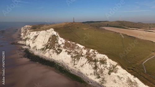 Golden hour magic at Cap Blanc Nez along the stunning cliffs of Normandy