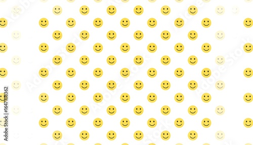 Cheerful emoji pattern for a lighthearted background expressing positive emotion