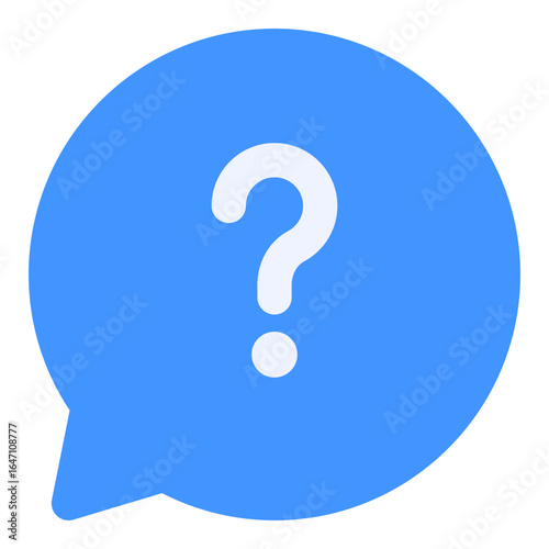 Question Mark Speech Bubble Icon